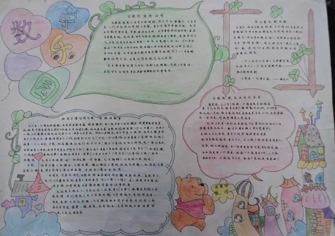 四年级数学手抄报 四年级数学手抄报简单又漂亮