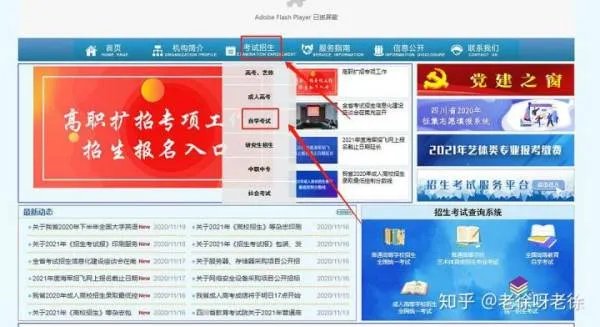 四川省教育考试院官网自考栏怎么用啊?