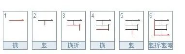 臣字的笔顺怎么写?