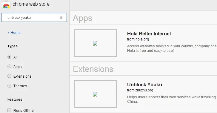 怎么在google chrome里面unlock优酷?