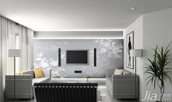 电视背景墙墙绘