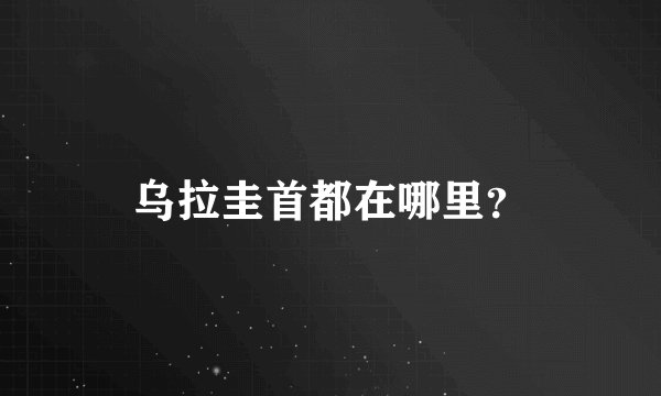 乌拉圭首都在哪里？