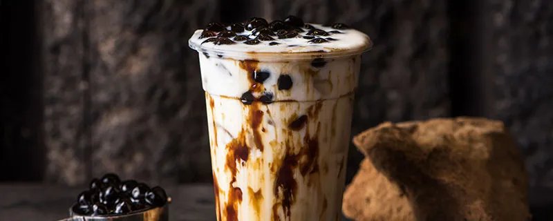 适合发朋友圈的奶茶图片