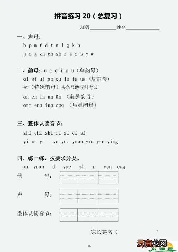 26个复韵母表图片 复韵母有哪些