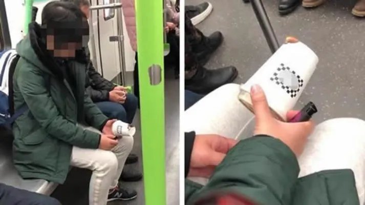 女子地铁点燃纸杯具体详情：女子地铁点燃纸杯结果是什么