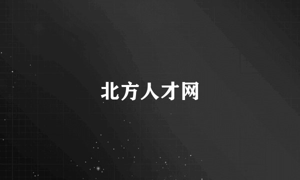 北方人才网