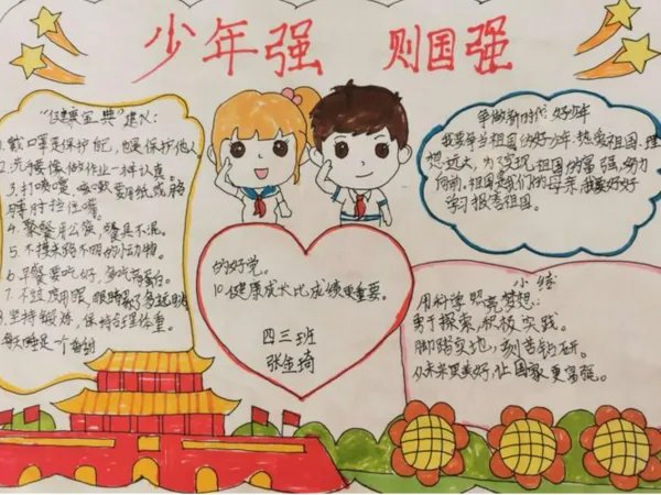 少年强则国强手抄报