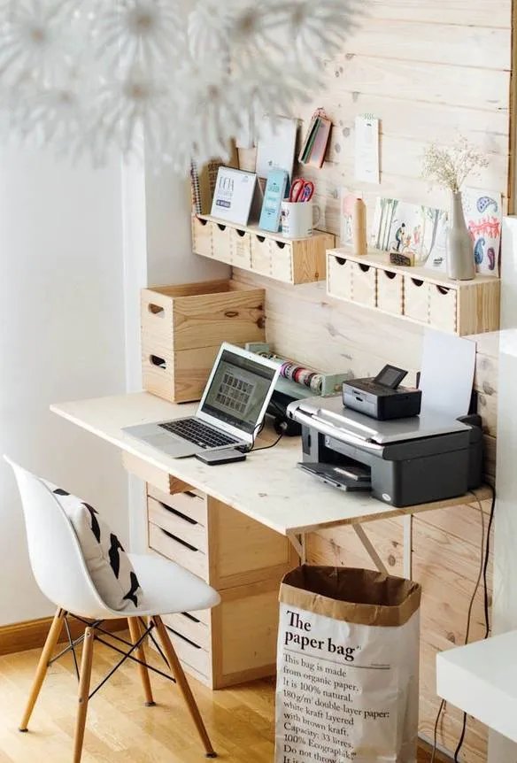 小书桌也能承载大梦想，这些书桌设计效果图送给你！