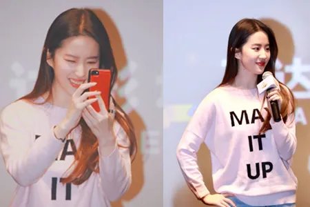 刘亦菲现身成都 宣传电影少女感十足