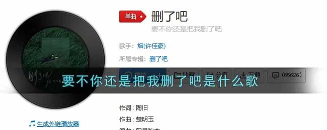 要不你还是把我删了吧是什么歌