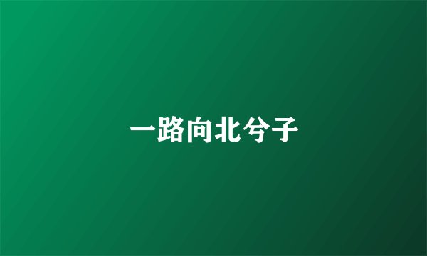 一路向北兮子