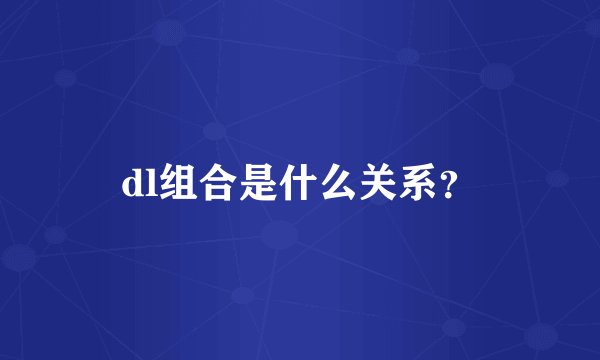dl组合是什么关系？