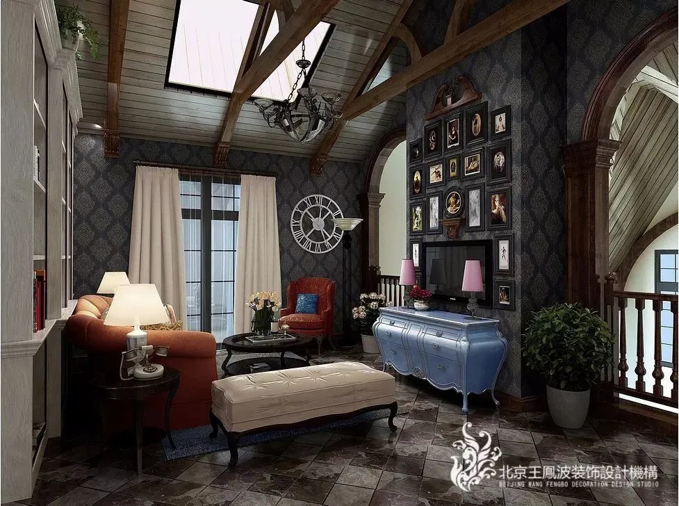 美式风格别墅装修设计：保利家园