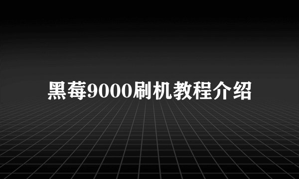 黑莓9000刷机教程介绍