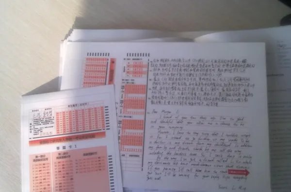 高考英语答题卡