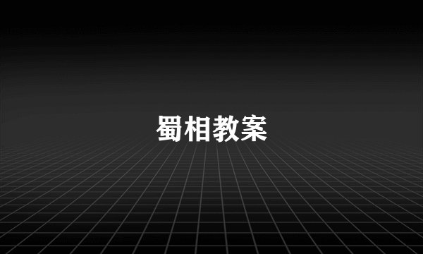 蜀相教案