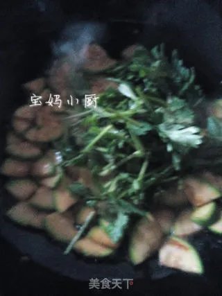 西葫芦香菜炒蛋