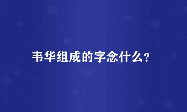 韦华组成的字念什么？