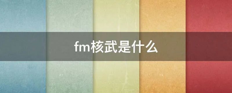 fm核武是什么