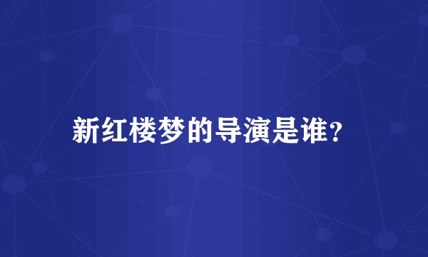新红楼梦的导演是谁？