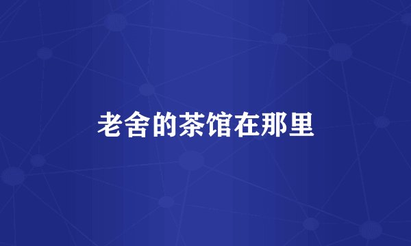 老舍的茶馆在那里