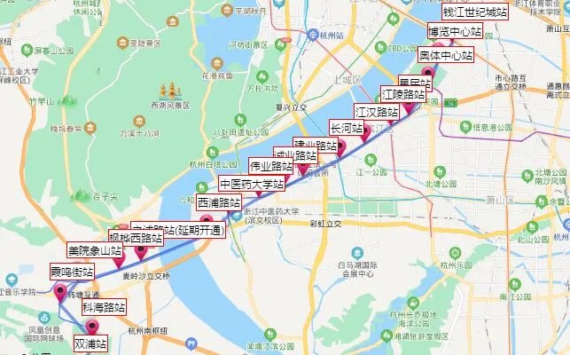 2021杭州地铁6号线路图 杭州地铁6号线站点图及运营时间