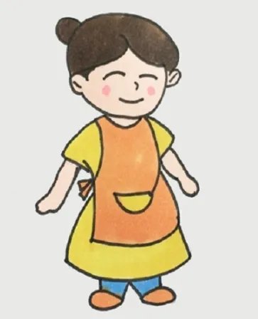 我的妈妈怎么画最简单又漂亮?