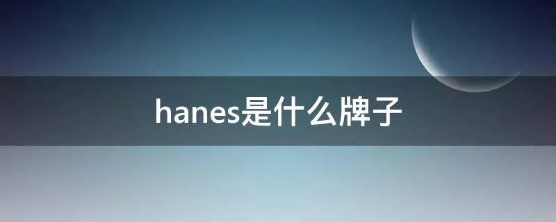 hanes是什么牌子