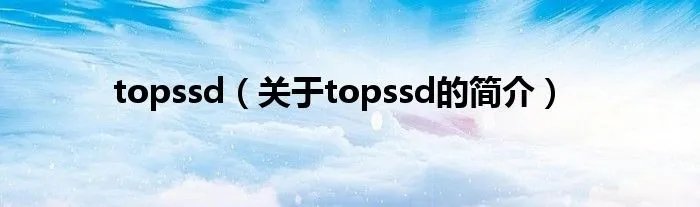 topssd(关于topssd的简介)