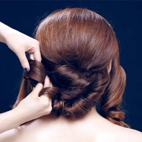 新娘化妆盘发图片欣赏 新娘盘发教程