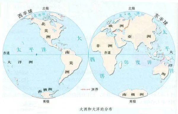 五大洲七大洋是哪些