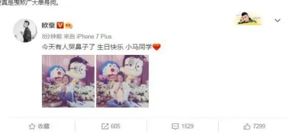 欧豪为马思纯庆生做了什么？