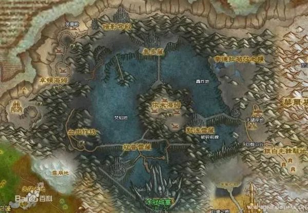 魔兽世界冰冠冰川在哪里，具体点。