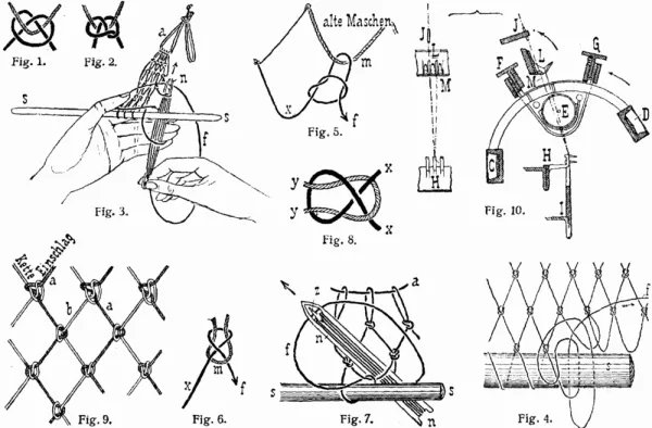 怎样编渔网结图解