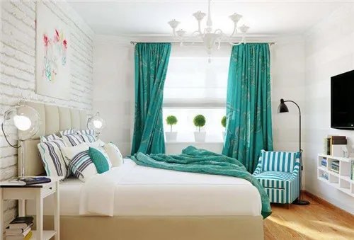卧室飘窗窗帘装修效果图   为卧室增加一道靓丽风景
