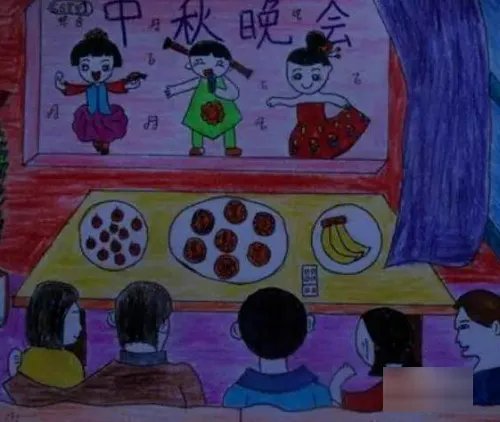 关于中秋节的画有哪些