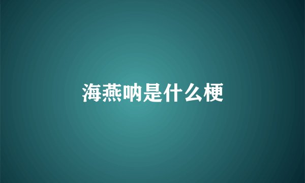 海燕呐是什么梗