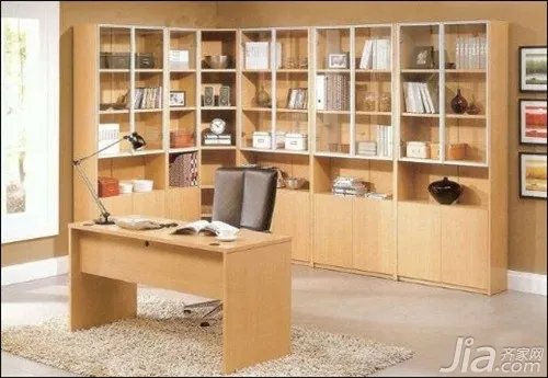 转角书柜效果图欣赏