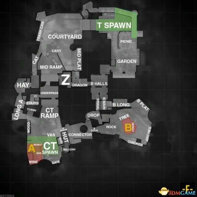 CSGO全地图中英文名字报点位地图地形详情一览