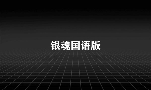 银魂国语版