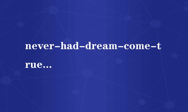 never-had-dream-come-true的歌词是？