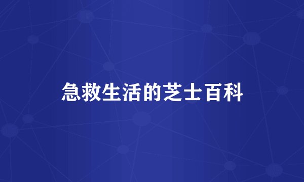 急救生活的芝士百科