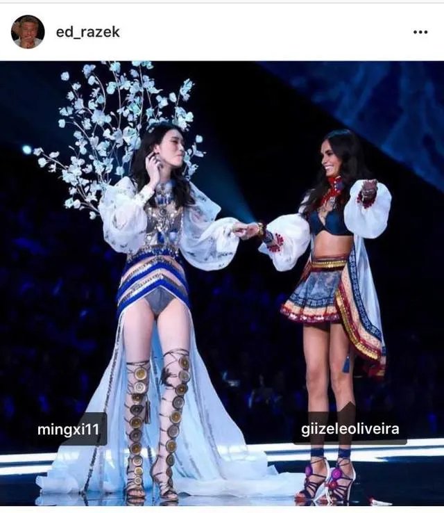 2017维秘秀奚梦瑶摔倒，你怎么看？