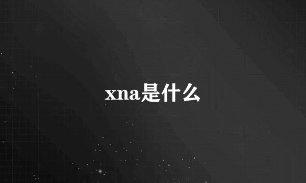 xna是什么