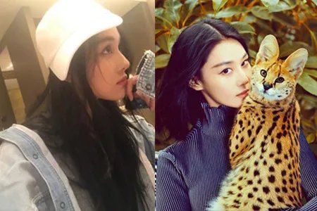 张馨予晒长毛自拍 嘟嘴卖萌美翻天