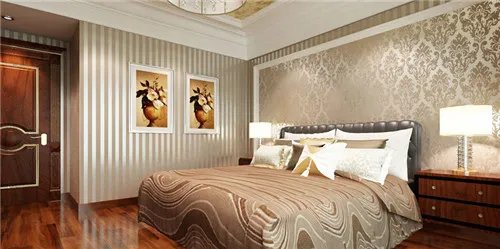 壁纸装修效果图 这样有格调的壁纸快收了