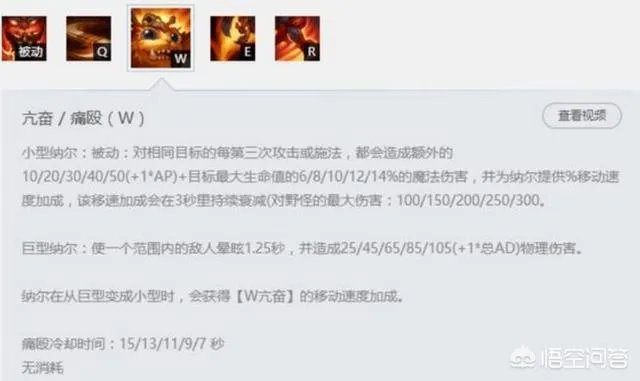 手游撸啊撸中的纳尔技能是什么？