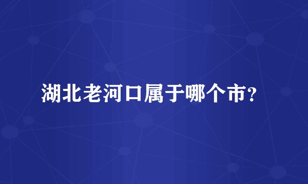 湖北老河口属于哪个市？