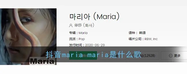 抖音maria maria是什么歌
