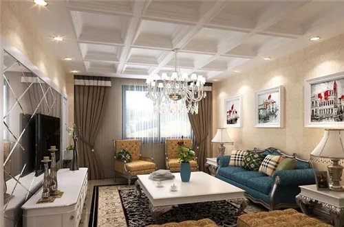 家装客厅吊顶效果图   目前最常见的几款客厅吊顶